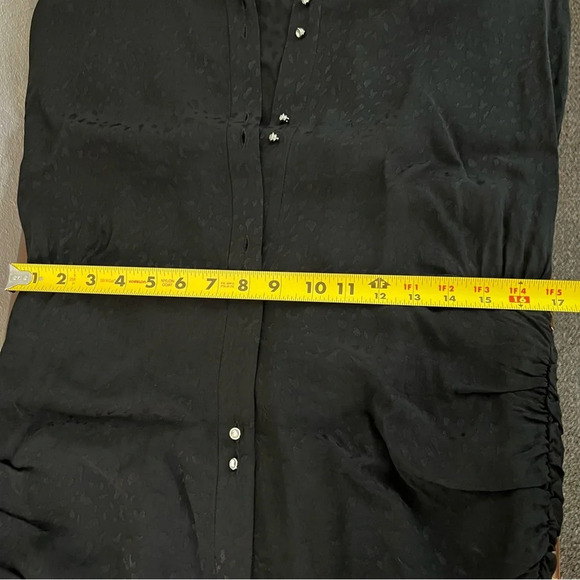 New Zara Black Leopard Jacquard Mini Dress Sz S - Picture 11 of 16